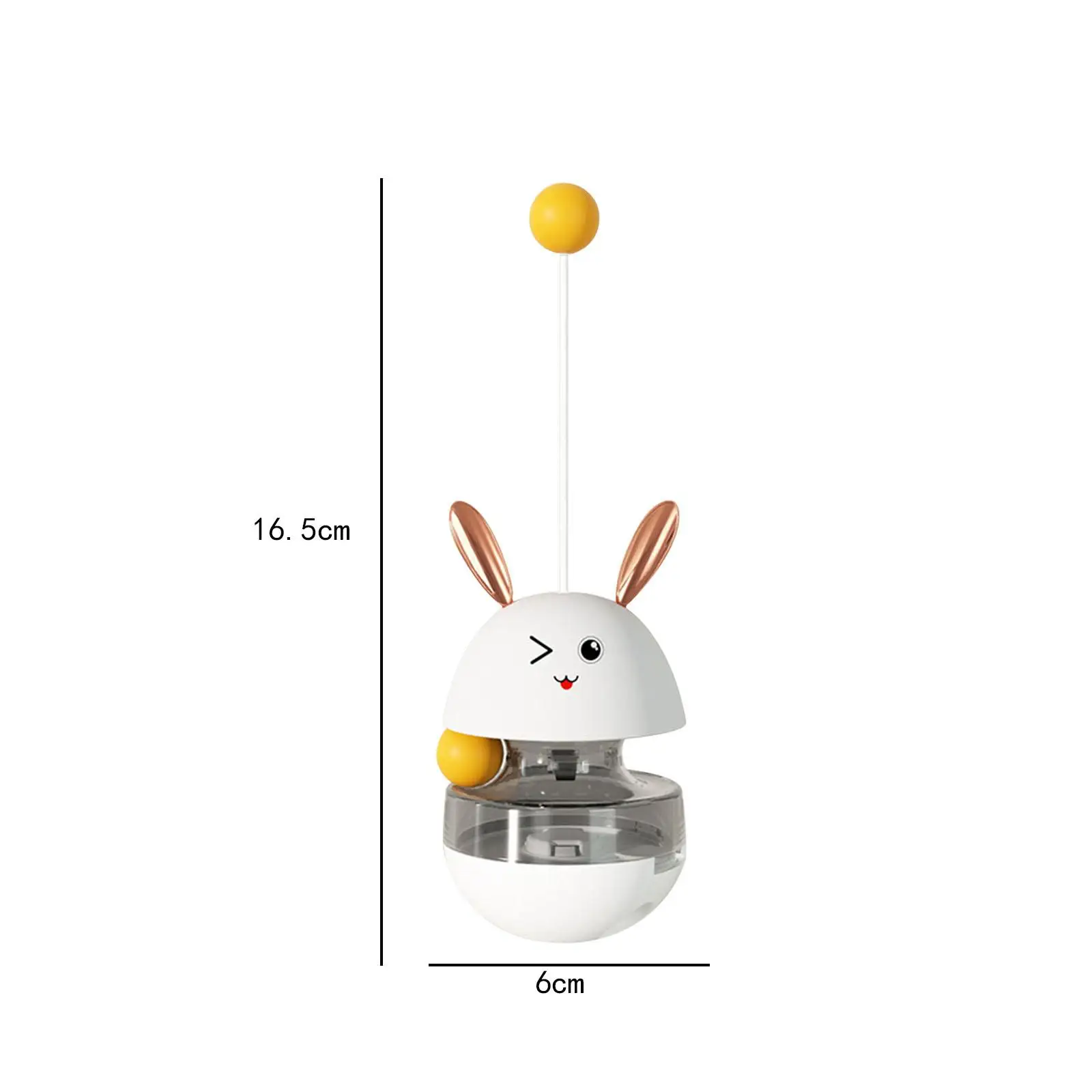 Treat Ball Tumbler Interactive Cat Toy Treat Dispensing Cat Teasing Toy Gift