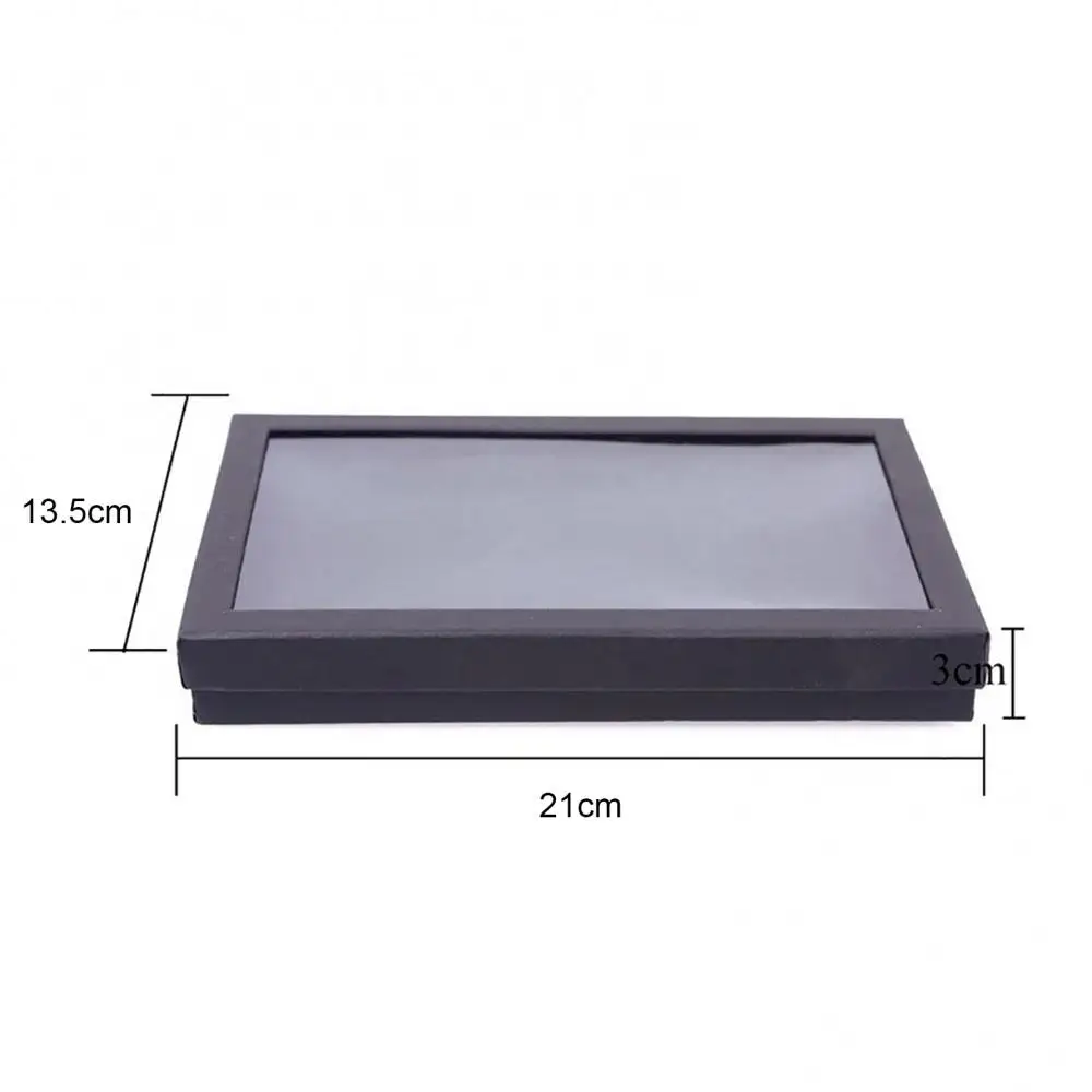 

21x13.5cm Jewelry Storage Box Transparent 36 Slots Ring Display Holder Earring Jewelry Storage Box Organizer Classification Box
