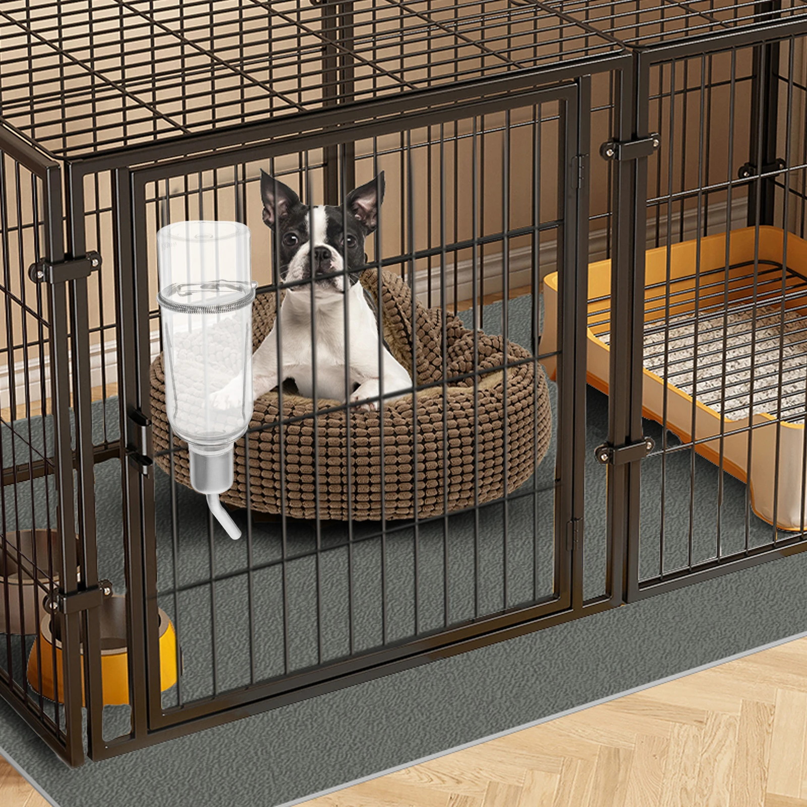 

180Ml Pet Water Dispenser Compact Dog Water Fountain for Outdoor Travel Indoor Use Small Animal Drinking Bottle Feeder