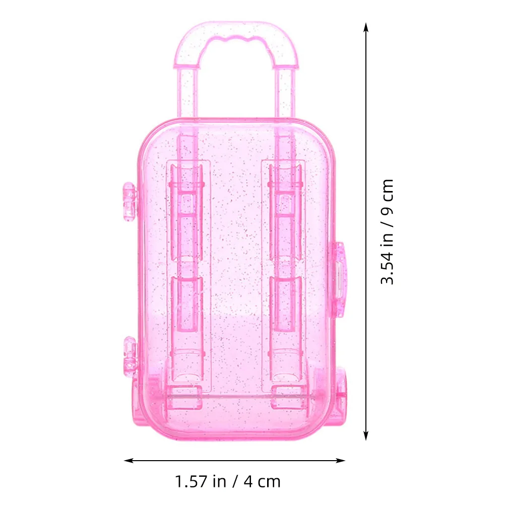 2pcs Luggage Case Accessories Baby Mini Suitcase Storage Organizer For Items Fashion Adorable Travel Set Decoration