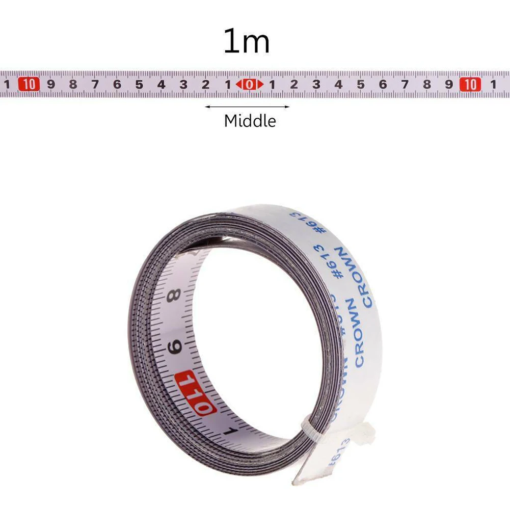 1-5M Self Adhesive Metric Miter Track Tape Measure Scale Ruler Woodworking Tools Ferramentas Herramientas Multimeter Taladro