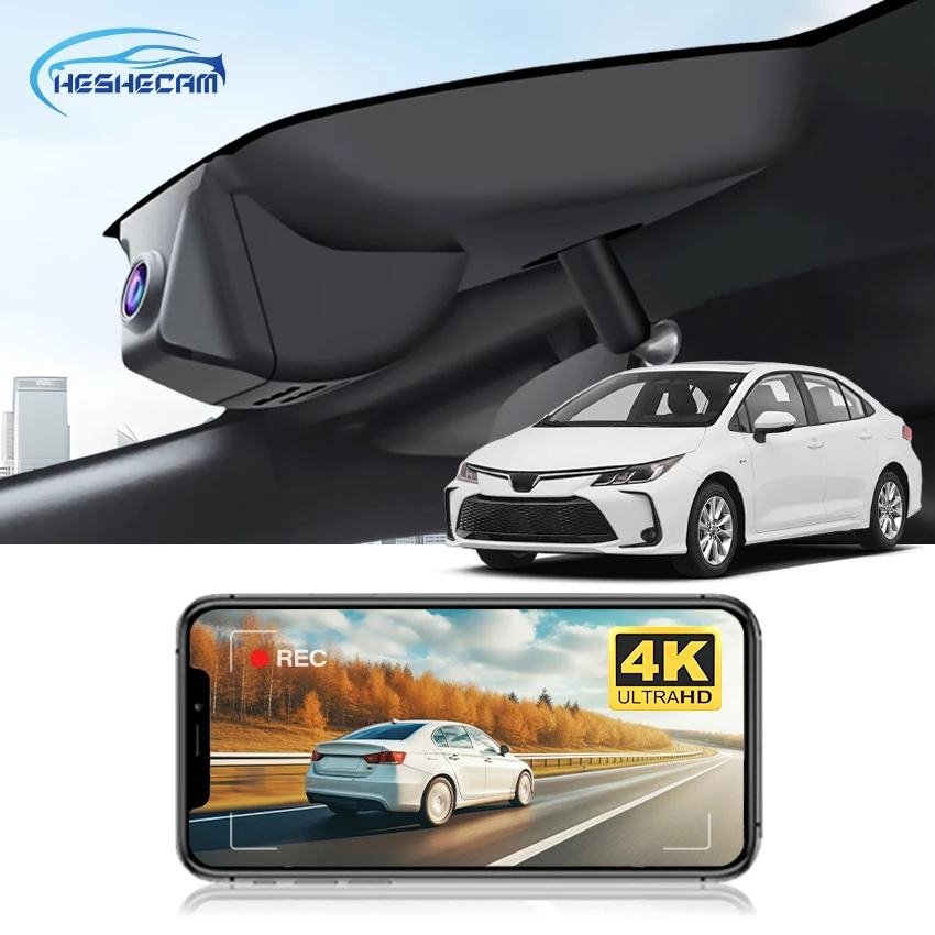 

HESHECAM 4K 2160P Plug and play Dash Camera For Toyota Corolla 2019-2022 Hybrid & Hatch & Hatchback & Sedan Car DVR UHD DashCam
