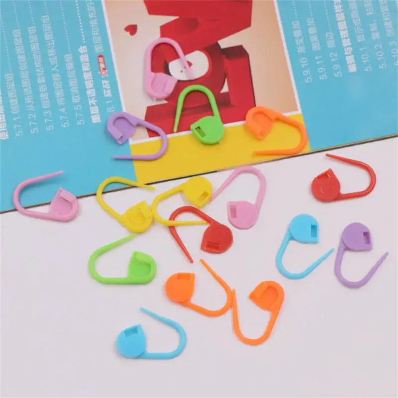 20/50/100PCS Mix Color Plastic Resin Small Clip Locking Stitch Markers Crochet Latch Knitting Tools Needle Clip Hook Sewing Tool