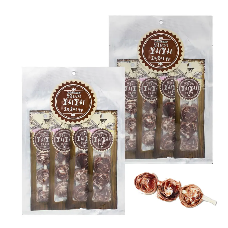 Puppy dog dog snack puppy book skewer meat 4p x 2 pieces