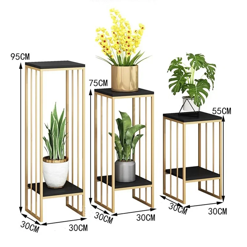 الشمال زهرة الجرف رفوف النبات الحديد غرفة المعيشة شرفة النبات دعم رفوف النباتات الفاخرة الأثاث الزخرفية Ripiano FYPS #5