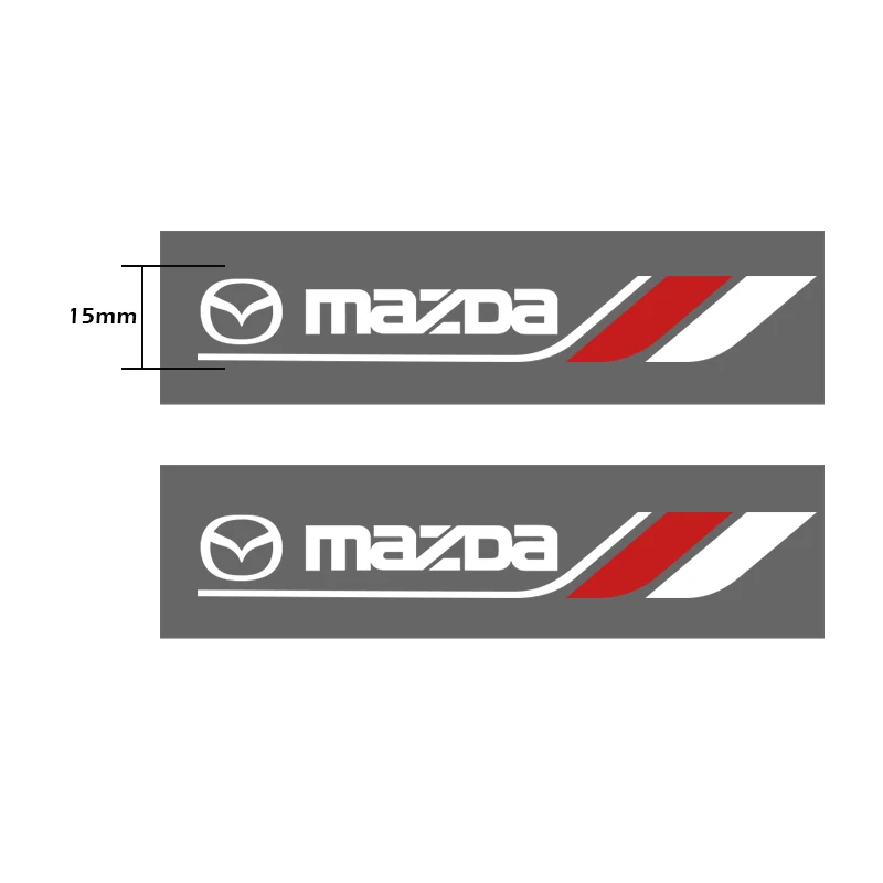 2PCS Car For Mazda 3 6 Atenza Axela Demio CX3 CX5 MS Auto Window Wiper Sport Decal Automobiles Waterproof DIY Decoration Styling