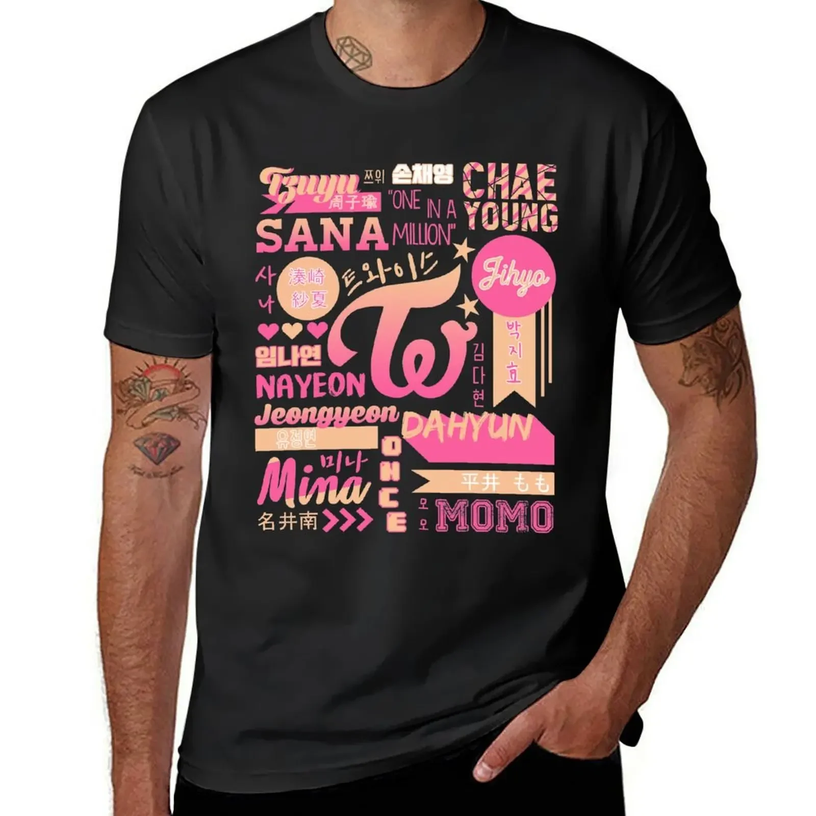 Camiseta de doble Collage para hombre, sublime, Tallas grandes