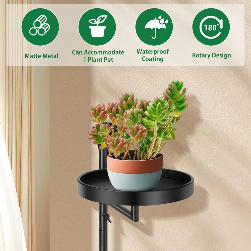 Green Plant Potted Rotating window plant stand Waterproof Simple Three layers of plant support Creative Wall plant support Wall