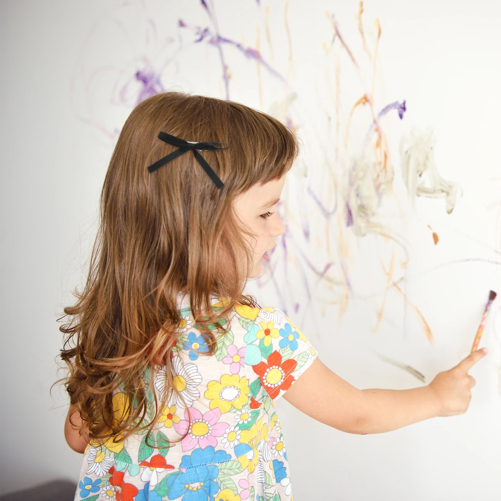 10 قطع من مشابك شعر على شكل فيونكة للفتيات، أقواس زخرفية لطيفة، مادة آمنة تدوم طويلاً، لون كلاسيكي، إكسسوارات حفلات أعياد الميلاد