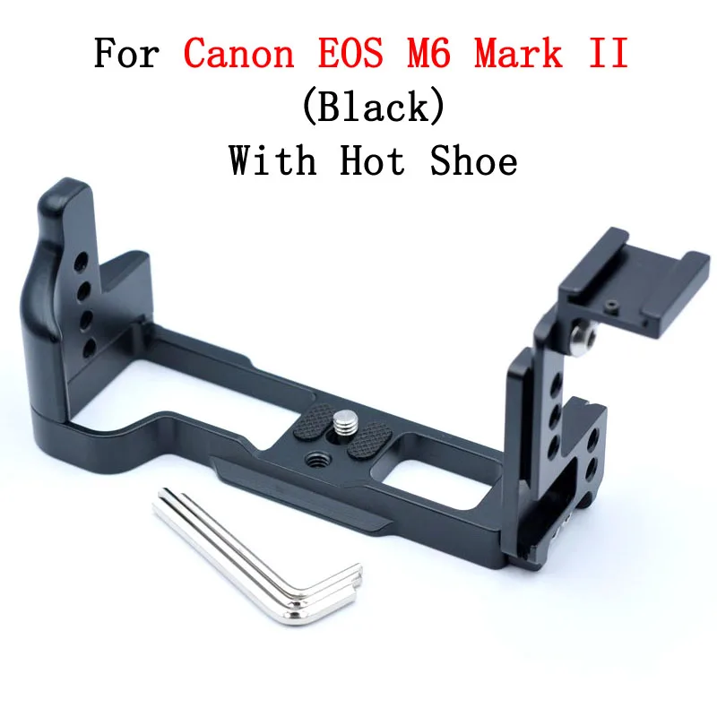 CNC Aluminium Quick Release Plate Compatible for Canon EOS M6 Mark II M6II Camera L-Plate Grip Tripod Head Accessories