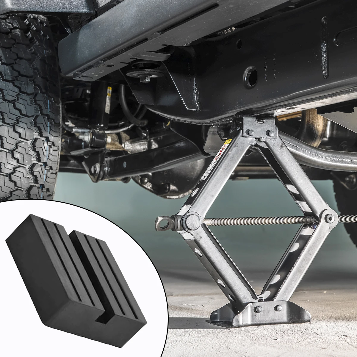 

4Pcs Ing Beam Rubber Support Block Scissor Car Lift Pad 70x70x25mm Car Jack Rubber Cushion Square Rubber Cushion Booster Cushion
