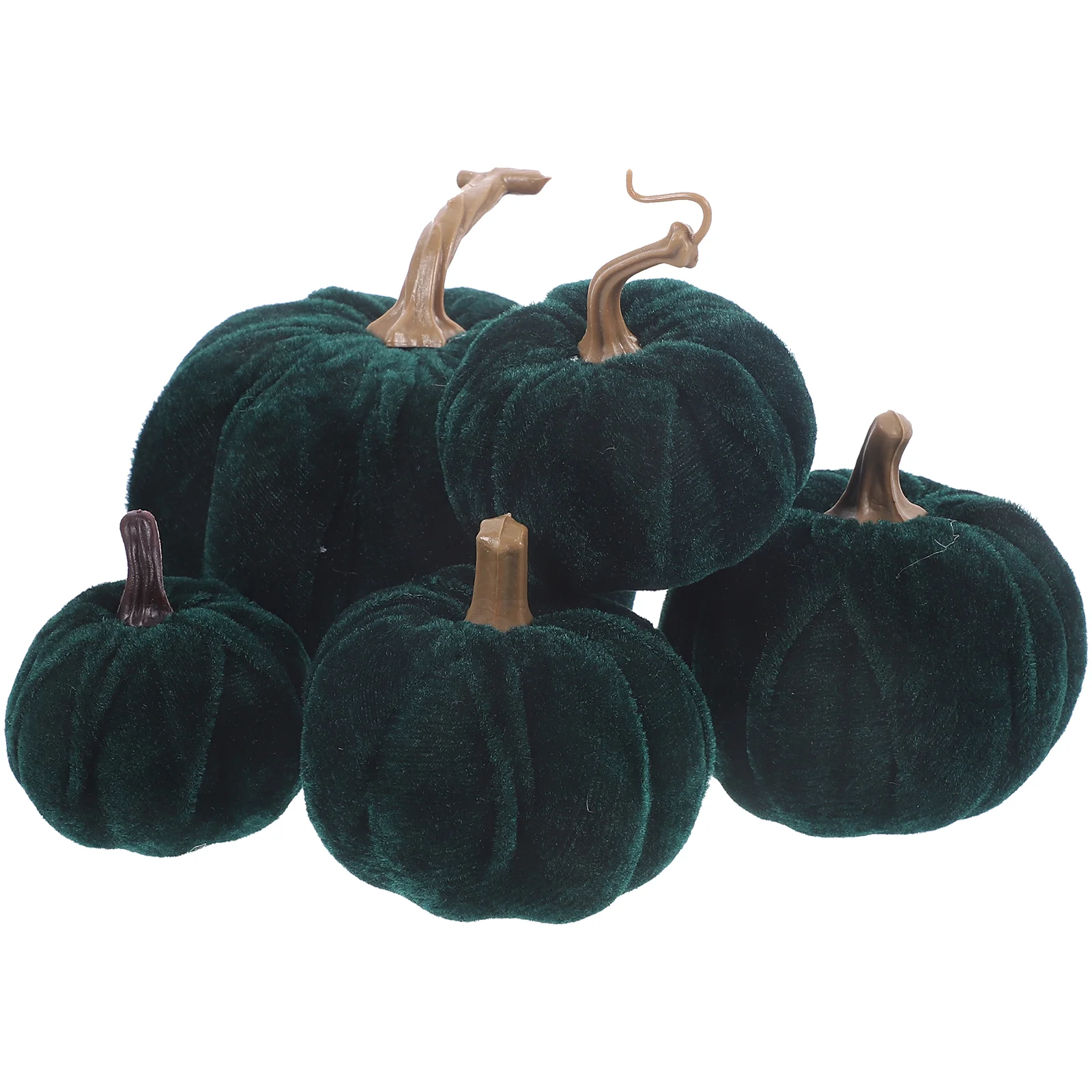 

5 Pcs Flannel Foam Pumpkin Thanksgiving Simulation Small Halloween Ornament Harvest Party Decor