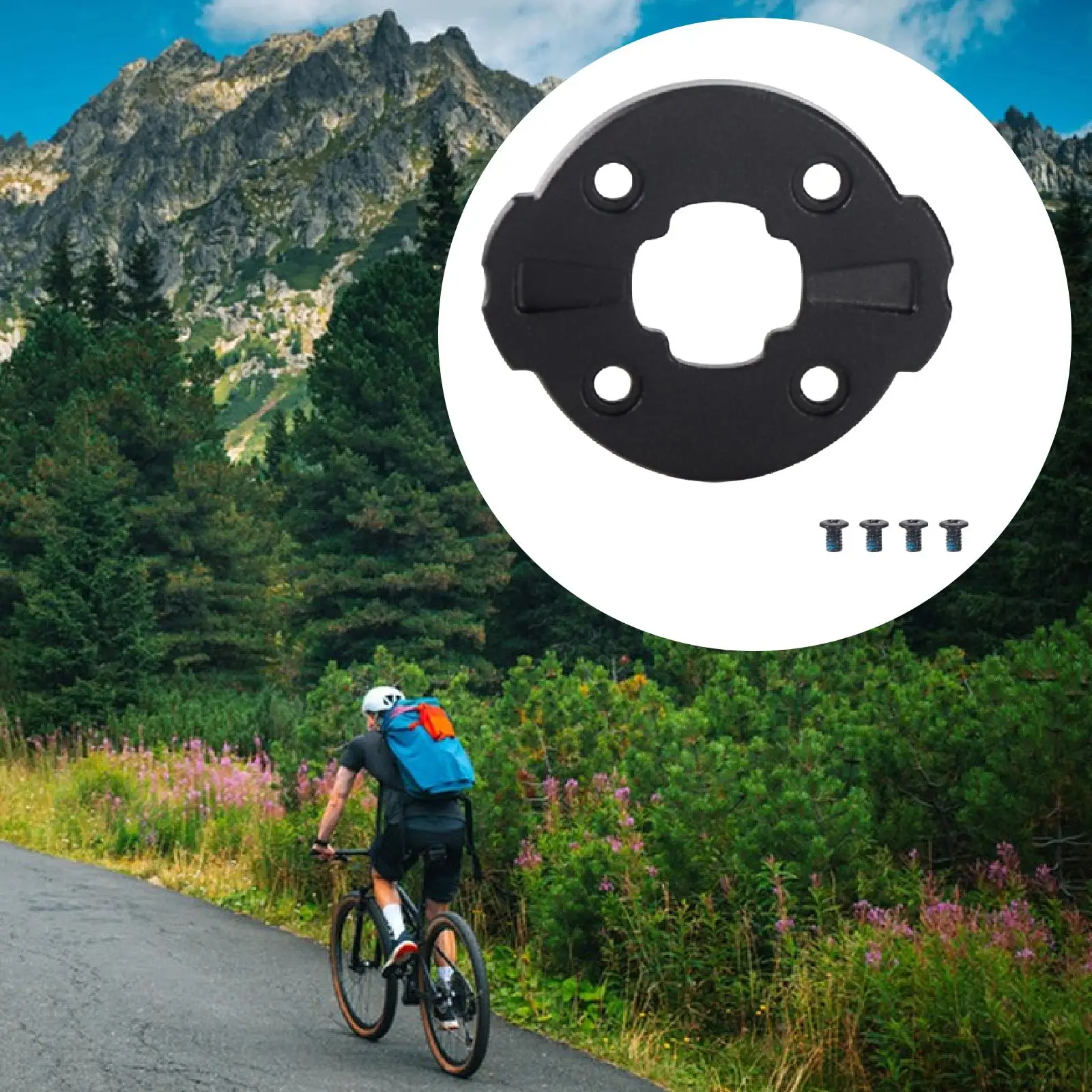 High Strength Aluminum Bicycle Computer Mount Bracket Repair Kit for Cycling Computer Base Bike Electronics Replacement
