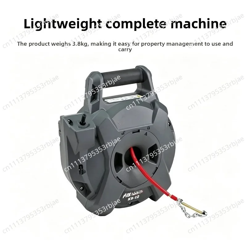 Fro K9-12 Electric Flexible Shaft Kitchen Sewer Pipe Dredging Machine Oil Coffee Residue Pipe Wall Cleaning