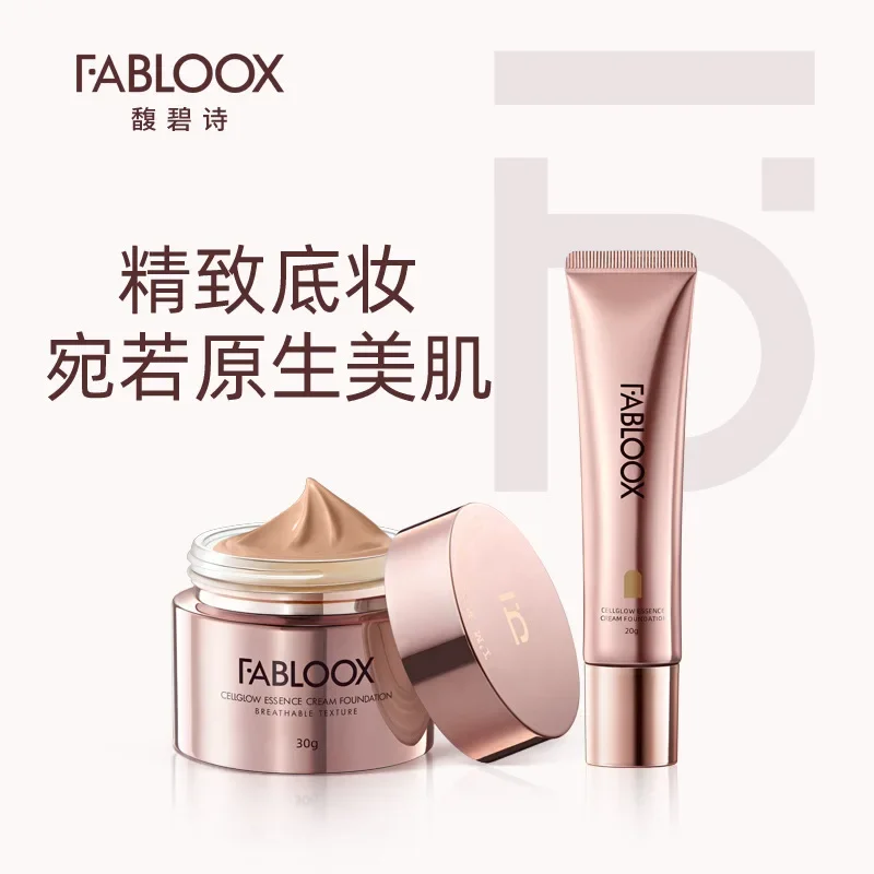 Fabloox 페이스 메이크업 파운데이션 크림, 풀 커버리지 매트 컨실러, 오일 컨트롤 브라이트닝, 오래 지속되는 화장품, 한국 크림 스킨