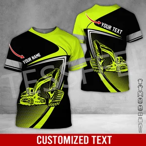 Cosplay Crane Equipment -Betreiber, Baggerarbeiter, Retro, Harajuku 3dprint, Streetwear T -Shirts, Kurzärmele, x1, x1 11 Hauptverkaufshirt X1 - №7