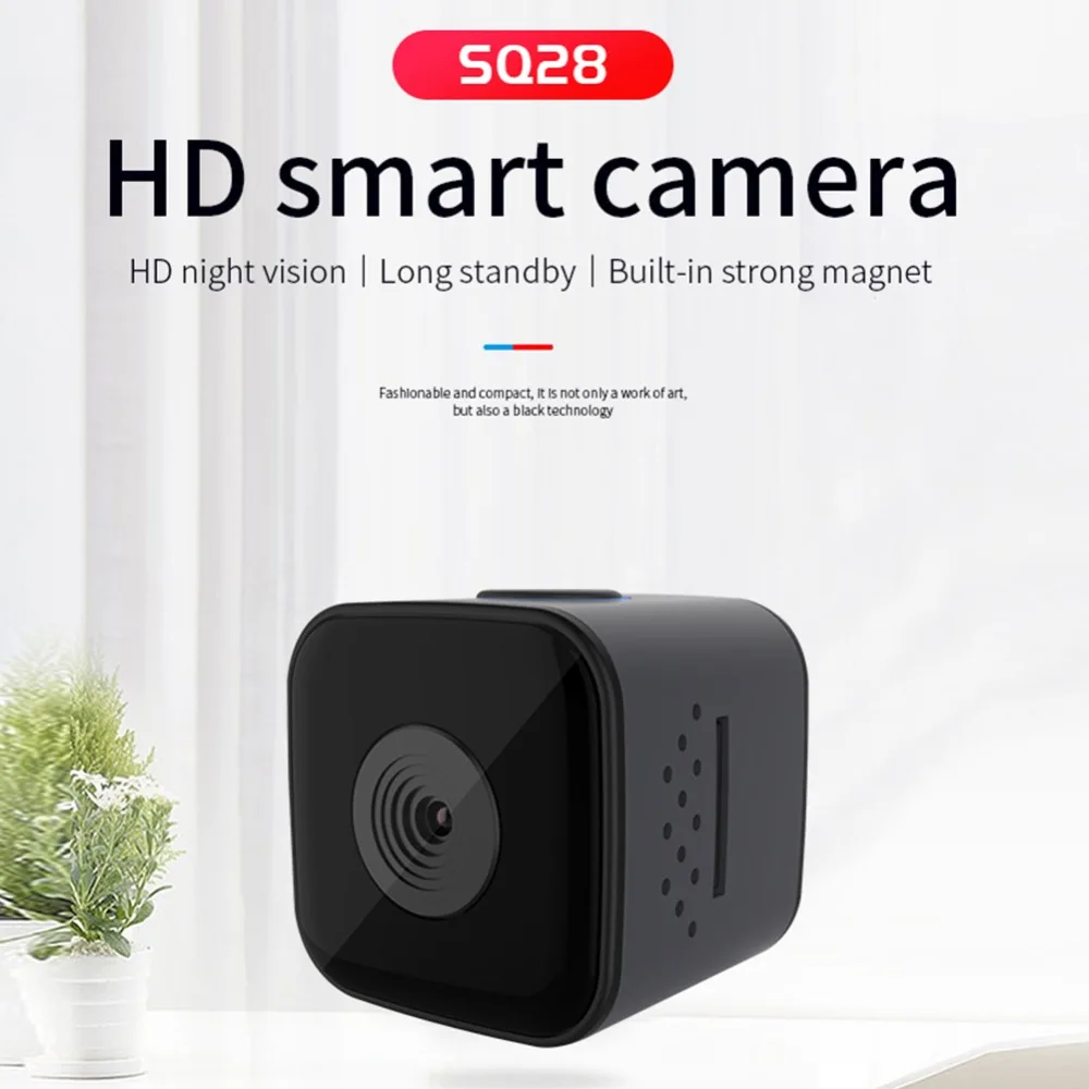 SQ28 Outdoor Waterproof Sports Camera 1080p Portable Car Mini DV Camera High Definition Aviation Small Direct Recording Camera