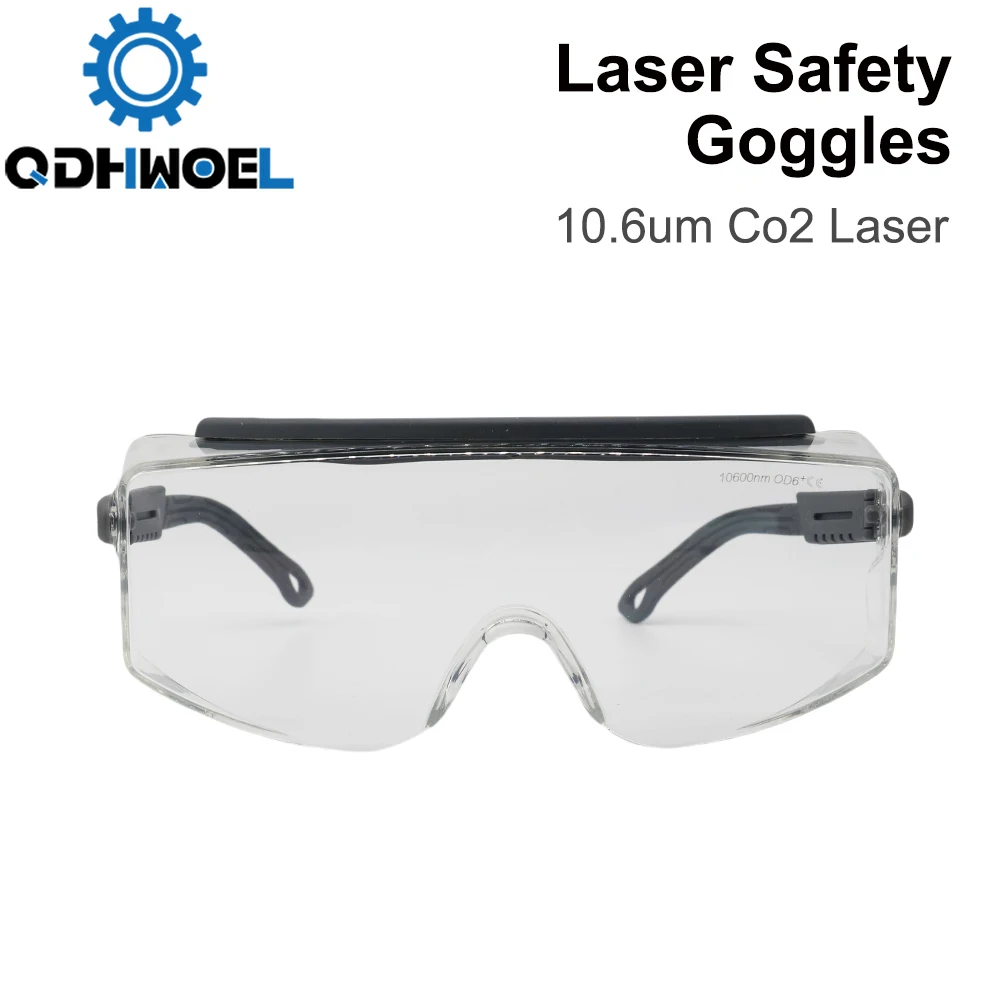 

QDHWOEL OD6+ 10.6um Co2 Laser Safety Goggles 10600nm Protective Glasses Shield Protection Eyewear for Co2 Machine