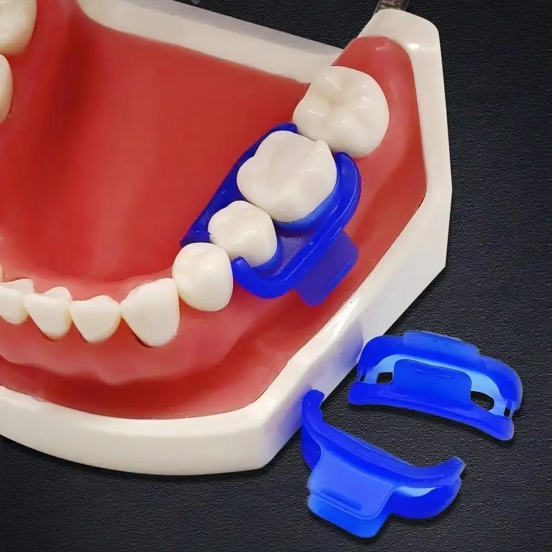 Dental Rubber Dam Wedge Clamp-Free Silicone Teeth Matrix Isolator 135℃ Autoclavable Reusable Dentist Clinic Tool