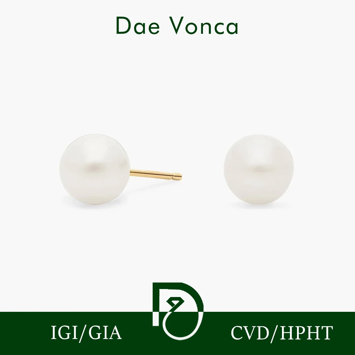 

9K/14K/18K Yellow Gold Freshwater Cultured Pearl Stud Earrings Pearl Each 6mm Classic Freshwater Cultured Stud Earrings For Wife