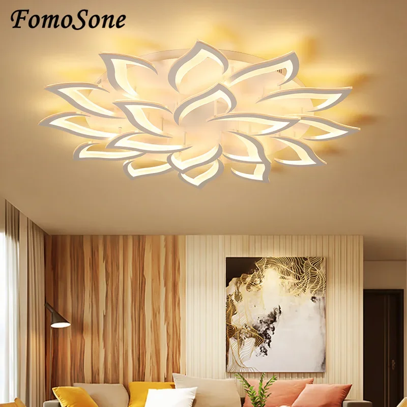 Plafoniere Creative a forma di giglio Smart Home Light soggiorno camera da letto studio all'interno illuminazione della casa lampade e lanterne di Design