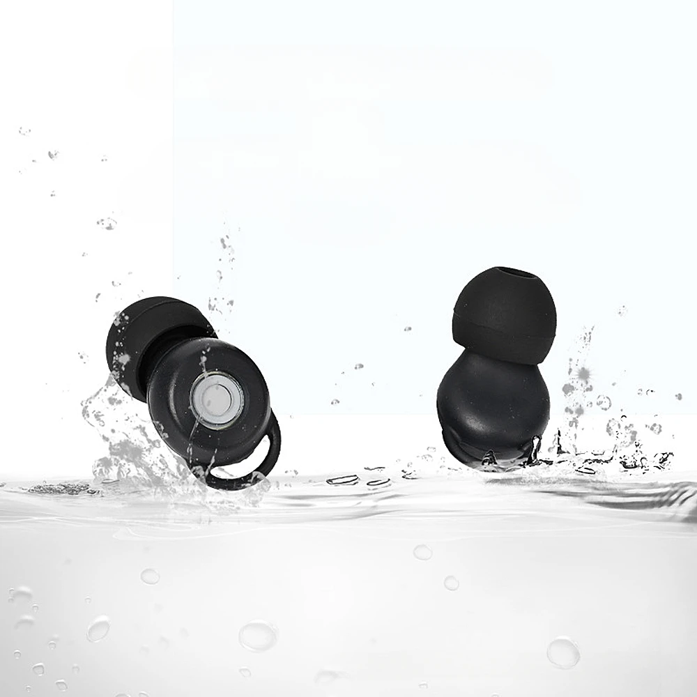 3 style silikonowe zatyczki do uszu redukujące hałas wodoodporne wkładki do uszu do pływania wielokrotnego użytku izolacja akustyczna zatyczka do uszu koncertowych cichych produktów