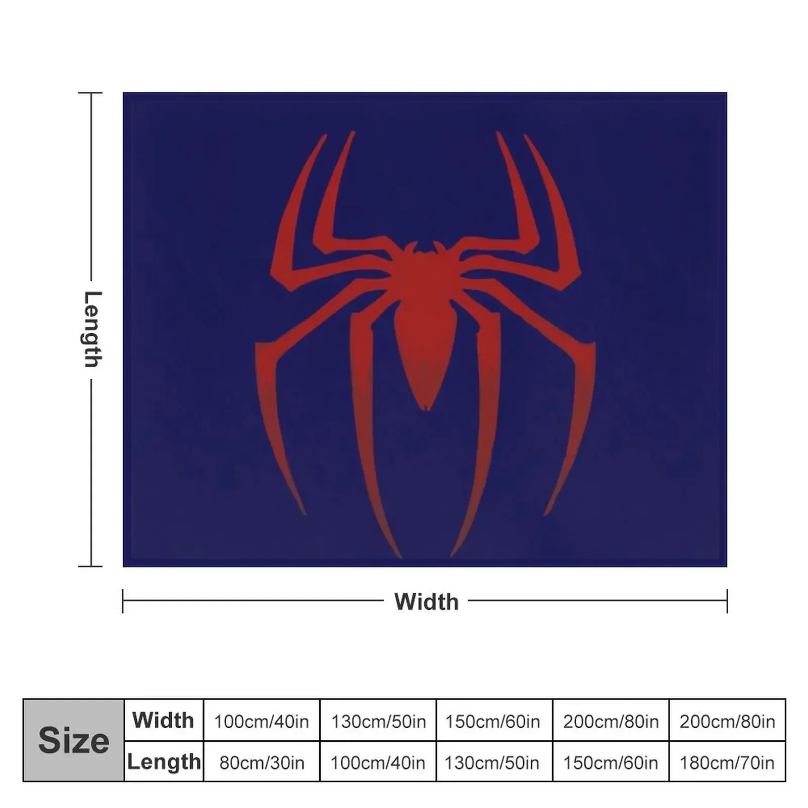 Spider Logo Throw Blanket Summer Thin for winter Blankets