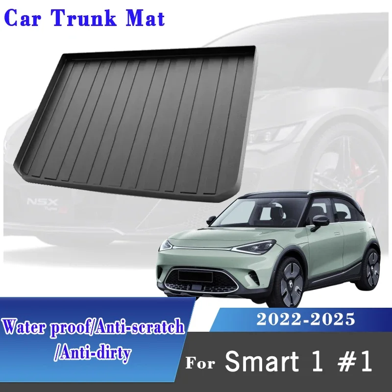 Auto Trunk Storage Pad For Smart 1 Car Accessories Smart #1 2022 2023 2024 2025 Cargo Tray Boot Mats Dust-proof Anti-dirty Tools