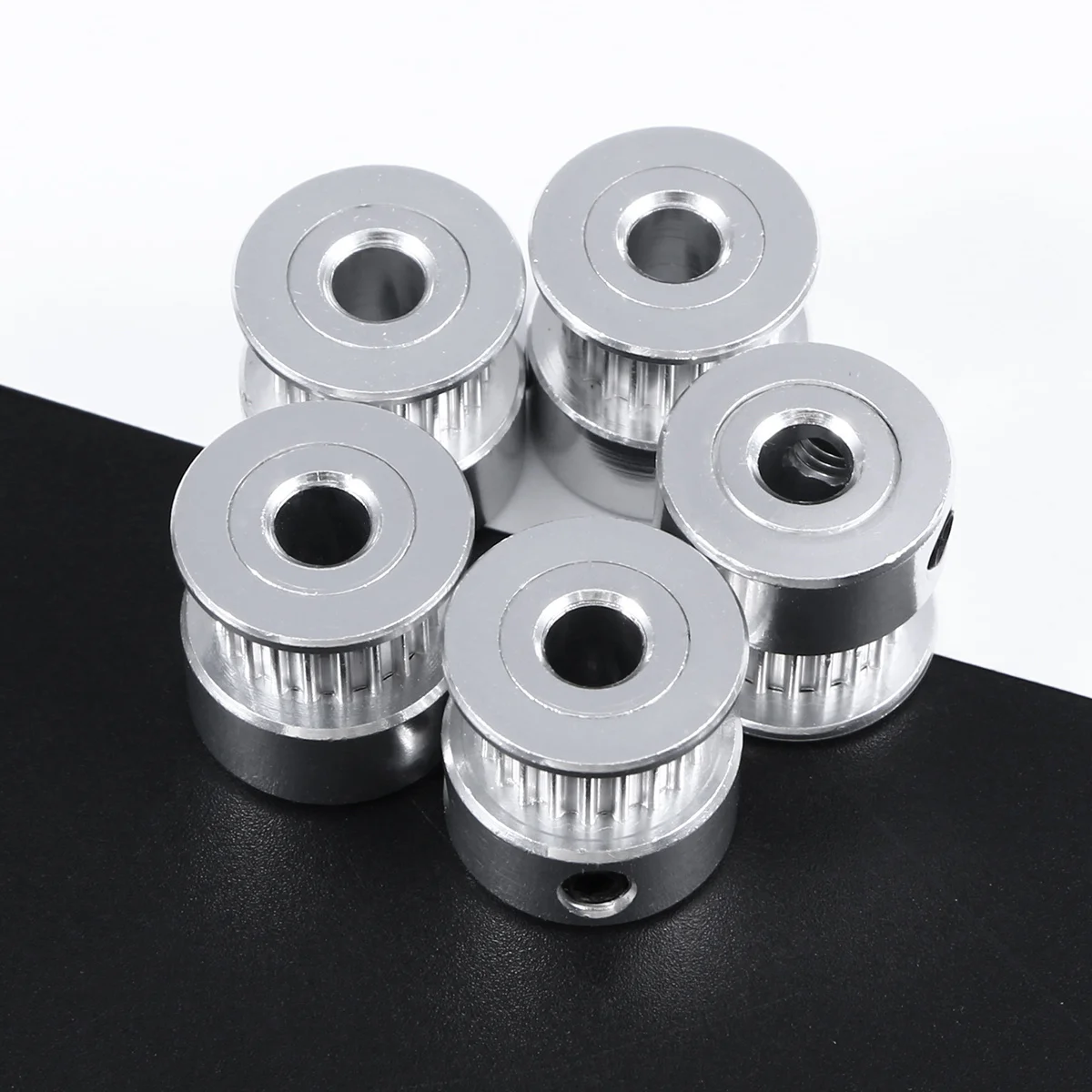 

Комплект из 5 шт. алюминиевых синхронных шестерен 2GT 20T для 3D-принтера, внутренний диаметр 5 мм, надежная деталь для шагового двигателя 3D-принтера