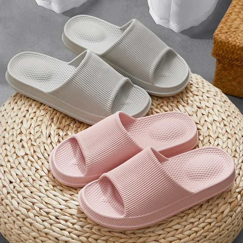 Men Flip Flops Slippers Cloud Home Massage Outdoor Eva Soft Sole Slides Indoor Female Women Summer Ladies Shoes Casual 2024 New