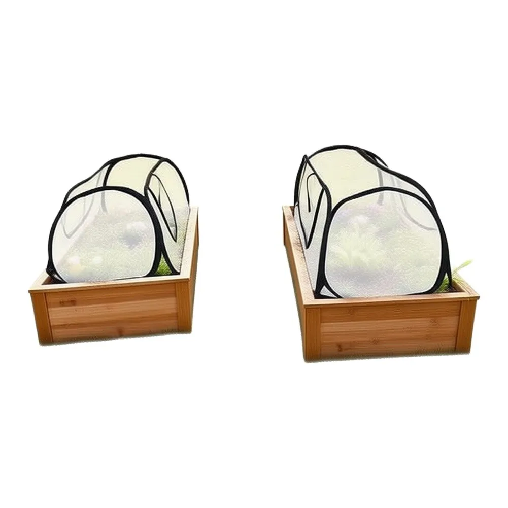 1PC Foldable Plant Protection Netting Raised Bed Garden Covers Pop-Up Mesh Plant Covers Plant Shade Tent Garden Supplies
