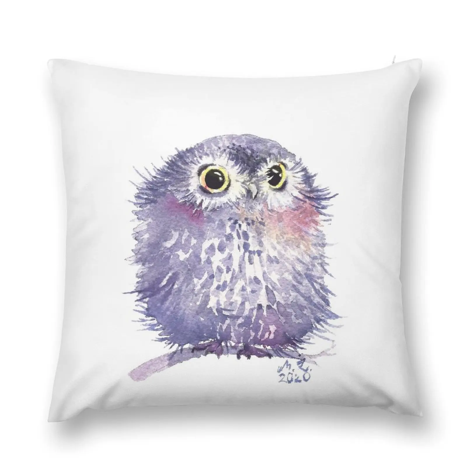 

Cute watercolor violet owl Throw Pillow Cushions Cover pillow cover luxury Sofa Covers Pillowcases Cushion Covers Sofa pillow