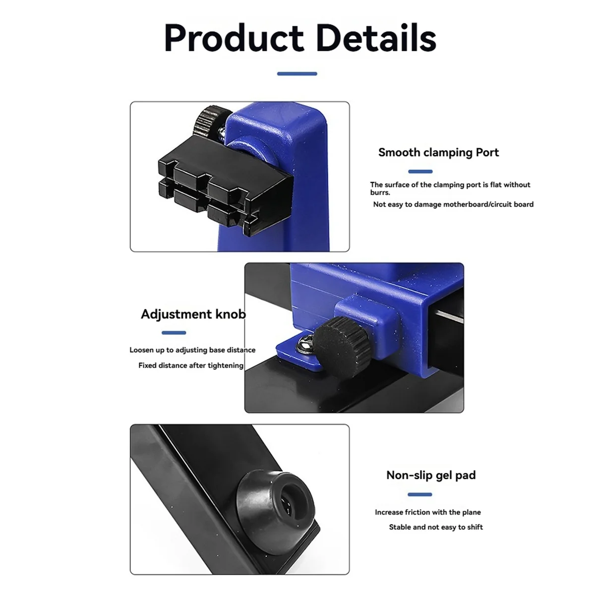 

0-300MM Adjustable PCB Holder 360 ° Rotation Printed Circuit Board Jig Soldering Assembly Stand Clamp Phone Repair Tools