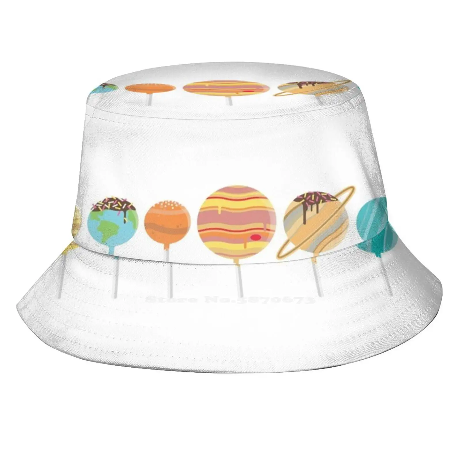 Space Is Sweet - Solar System Cake Pops Fishing Hunting Climbing Cap Fisherman Hats Astronomy Cast Podcast Space Science Geek