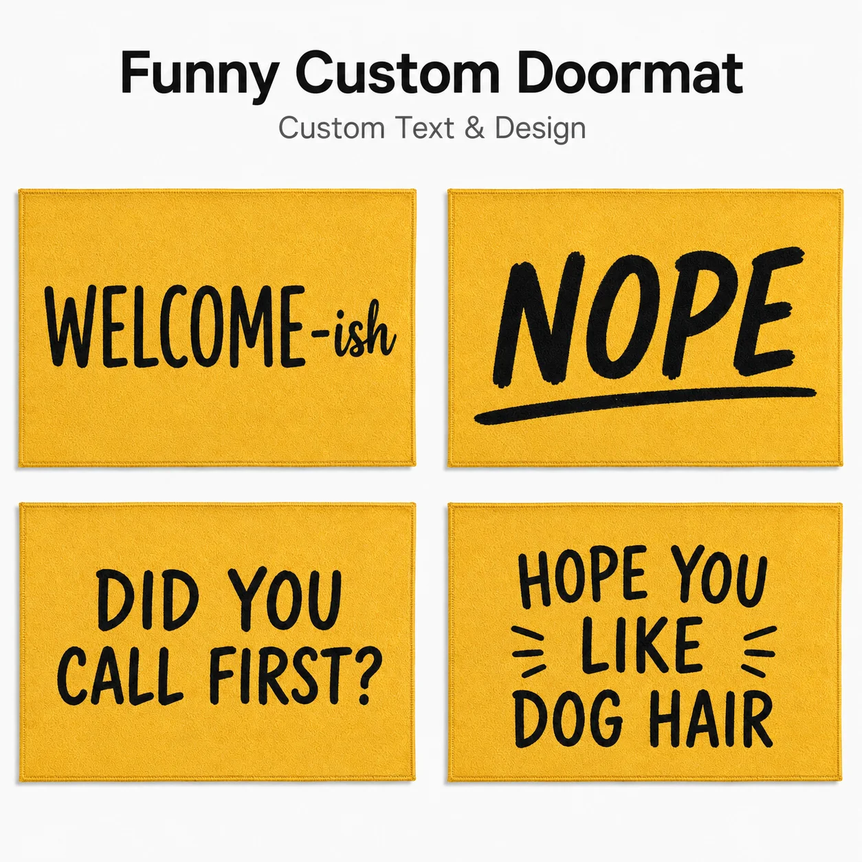 Custom Funny Text Doormat Desi - огляд і ціна Home Textiles Company