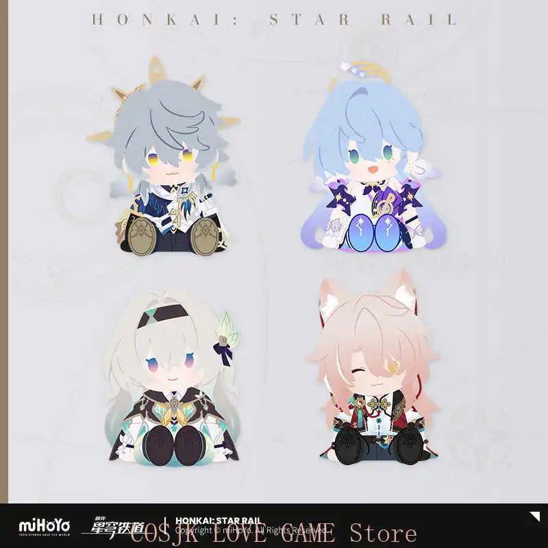 

Mihoyo Game Honkai Star Rail Robin Firefly Jiaoqiu Sunday Sitting posture Plush Maumet Model Decorations Anime Model Mascot Gift