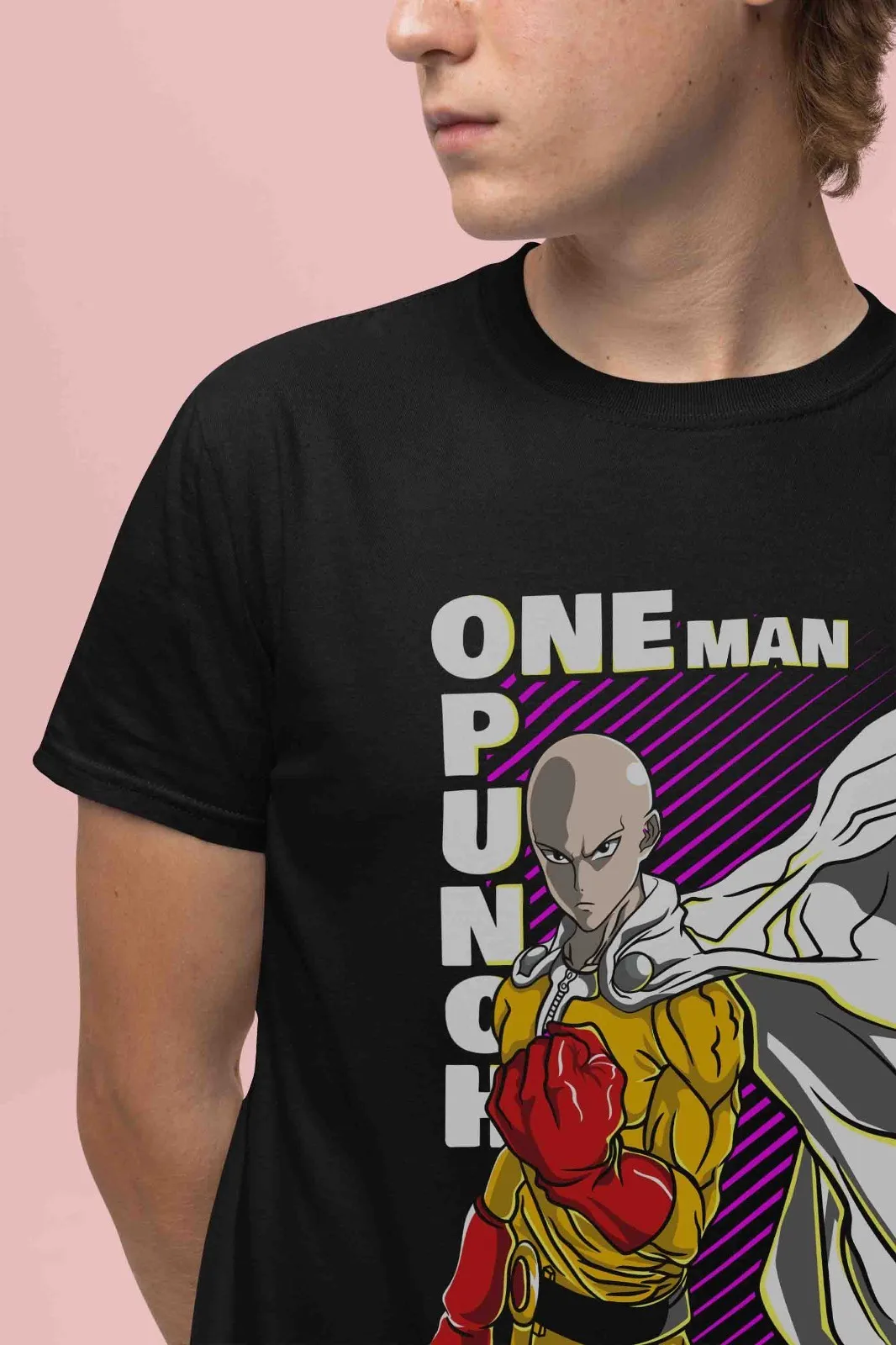 One Punch Man Shirt Saitama Tshirt Genos T-Shirt Tatsumaki Top Garou Anime Tee