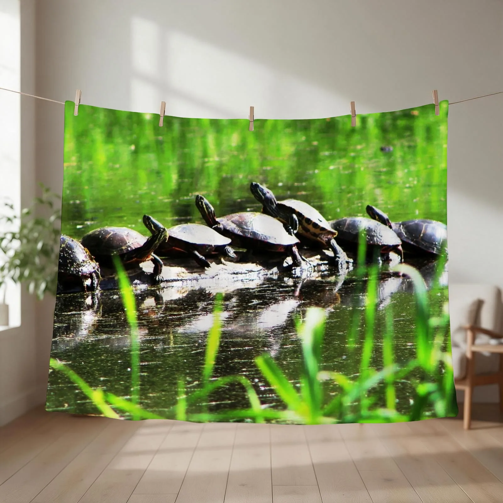 Getting in Line to Warm Up Throw Blanket couch cozy soft plush fuzzy picnic outdoor blanket