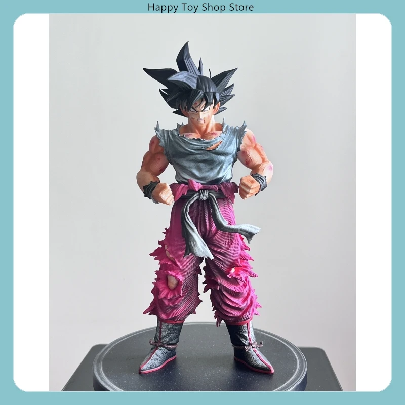 

27cm Dragon Ball Goku SS Standing Statue Weekly Shonen Color Ver. Anime Figure Desktop Decoration Collectisble Model Toys Gifts