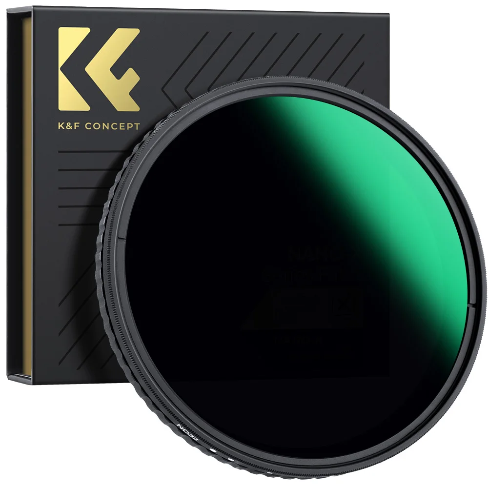 

K&F Concept Variable ND32-ND512 Lens Filter (5-9 Stops) Adjustable Neutral Density Lens Filter for 49 52 55 67 72 77 82mm Camera