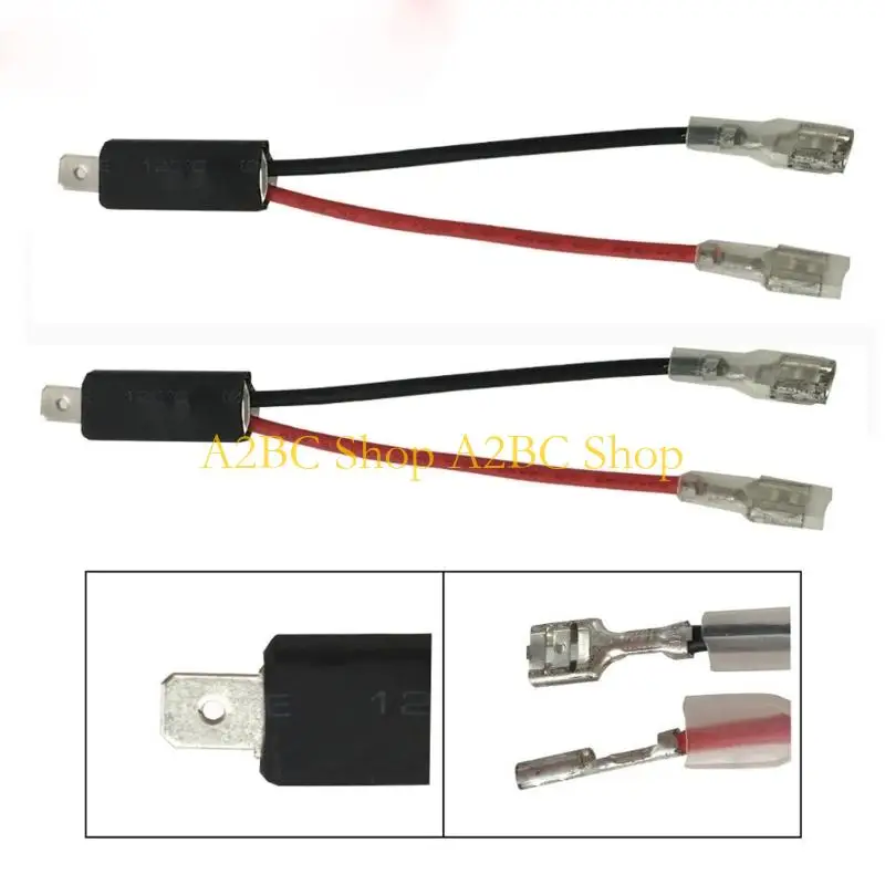 A2BC 2pcs Compact H1 To Bulb Adapter With 12V Compatibility Converter Wiring