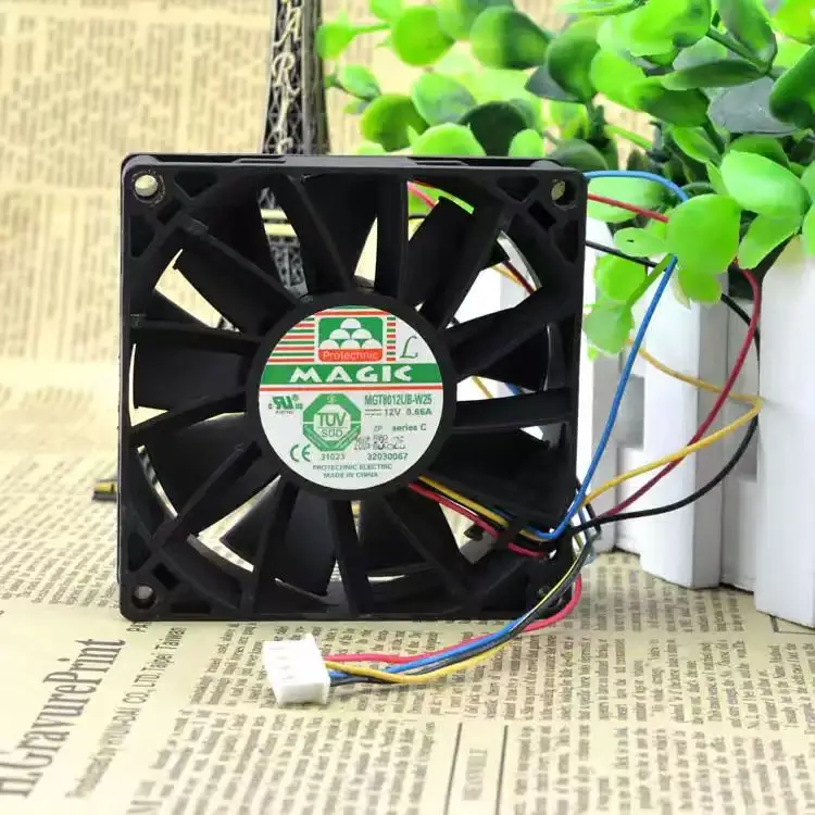 For Protechnic MGT8012UB-W25 DC 12V 0.66A 8025 80x80x25mm 4Pin PWM Dual Ball Bearing Violent Welder Server Inverter Case Fans