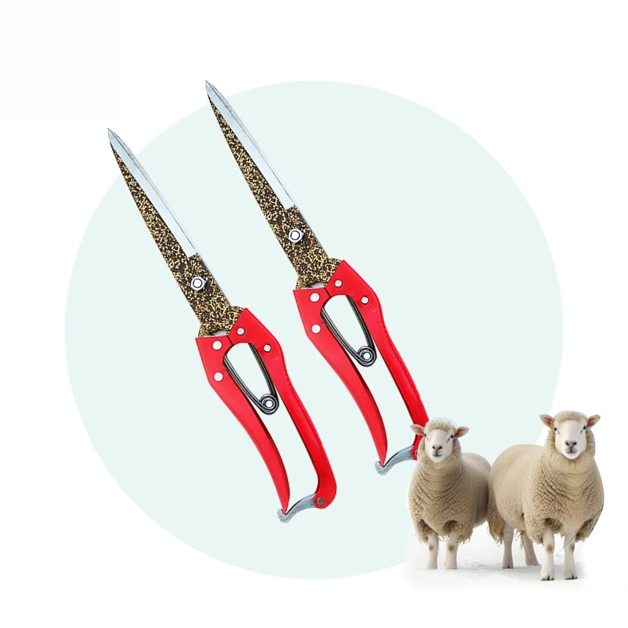 Manual Sheep Wool Shears, Handheld Hair Cutting Scissors for Sheep Goat Alpaca Farm Shearing
