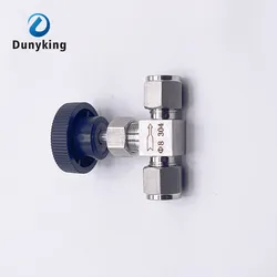 Adjustable needle valve OD 3 4 6 8 10 12 14mm 1/8