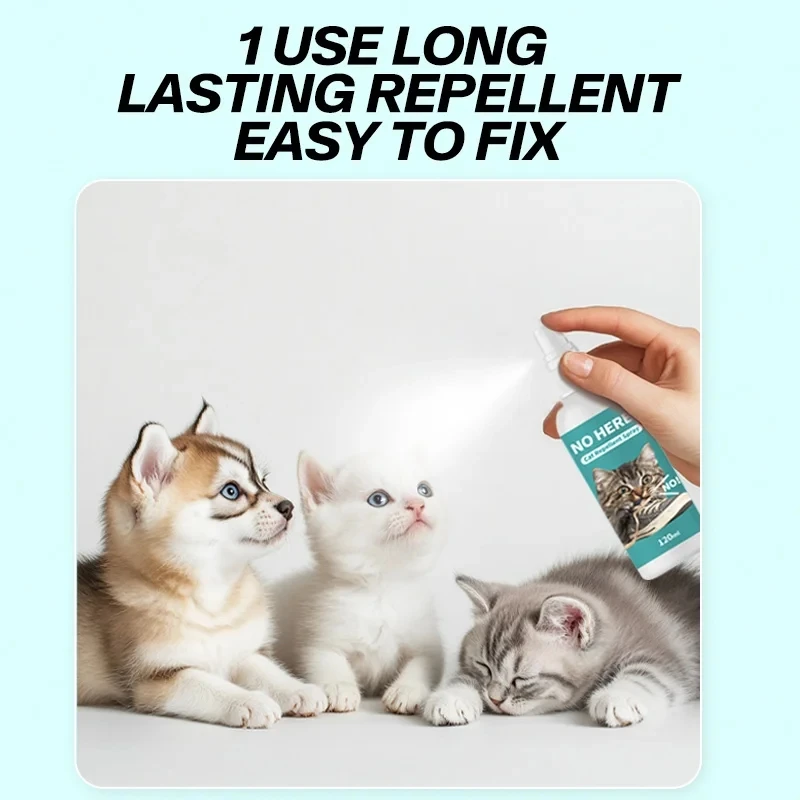 منطقة استبعاد الحيوانات الأليفة رذاذ طارد القطط التعريفي رذاذ لمنع البول غير المنضط للتحكم في الحيوانات الأليفة غير سامة