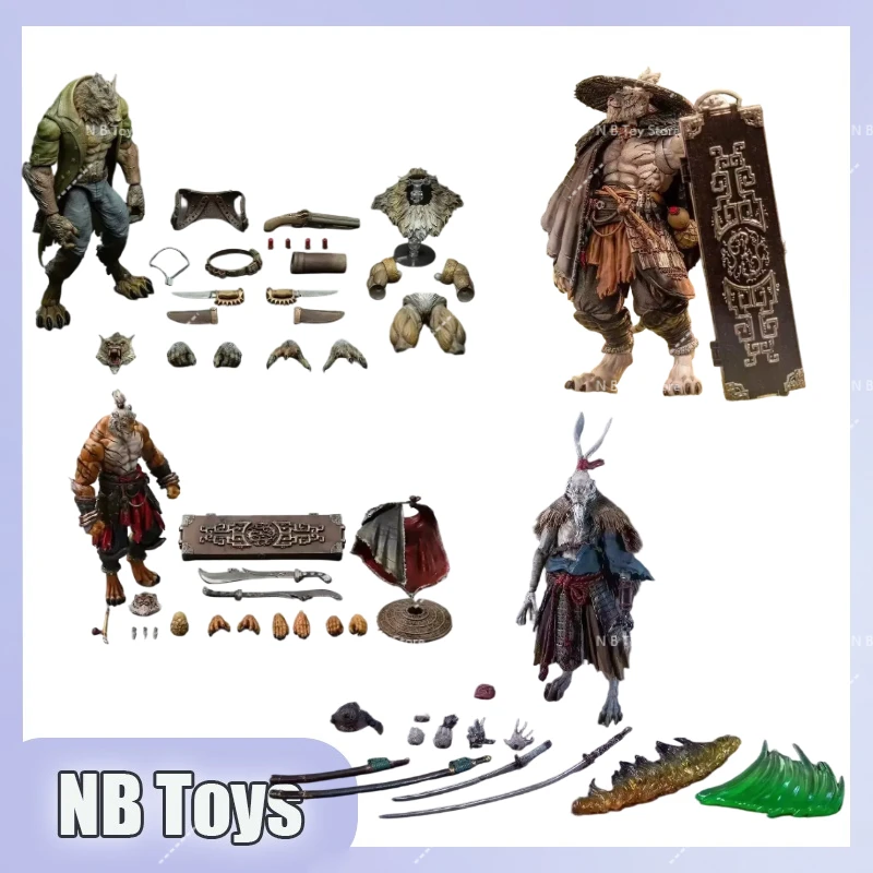 

In Stock Furui White Tiger Hermit Old Man White Werewolf William Crocodile Rabbit Panda Yin and Yang Can Be Done