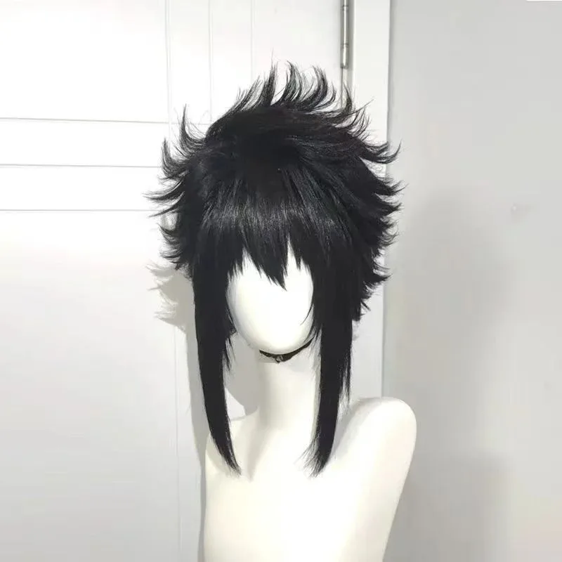 2025 11 호카게 닌자 사스케 코스프레 합성 짧은 스트레이트 애니메이션 코스어 고열사 헤어 고품질 가발 할로윈