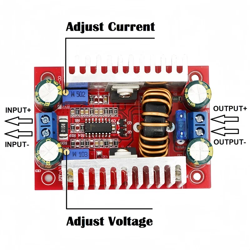 DC-DC 400W 15A Step-up Boost Converter Constant Current Power Supply LED Driver 8.5-50V to 10-60V Voltage Charger Step Up Module