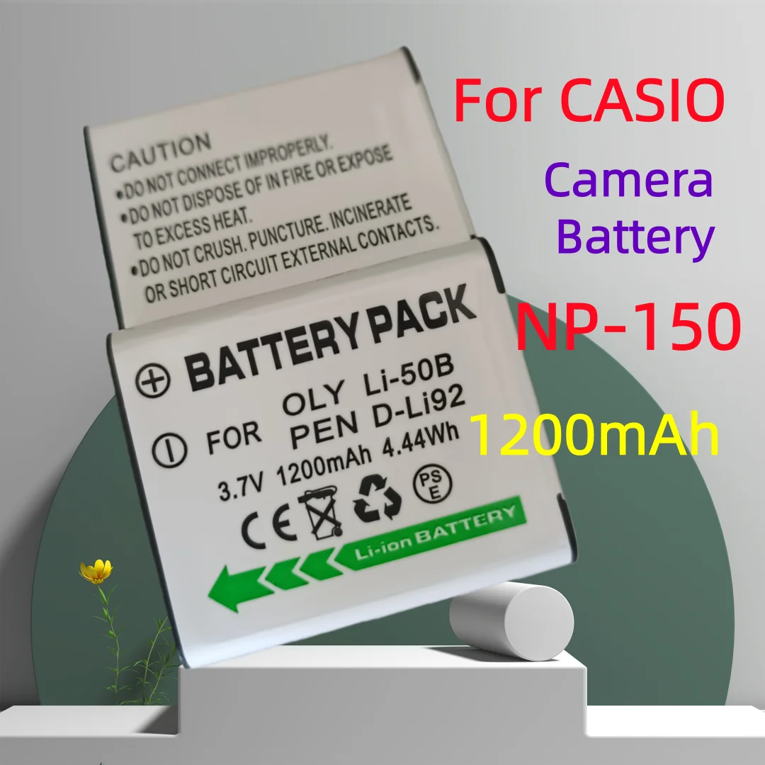 Batería o Cargador NP-150 de 1200mAh para Cámaras CASIO GZE-1 EX-TR700 TR600 TR550 TR500 TR350S TR300 TR70 TR60 TR50 TR35 TR15