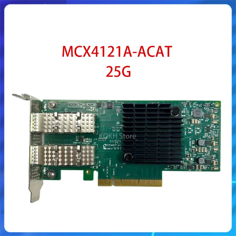 

Original MCX4121A-ACAT 25G Network Card ConnectX-4L CX4121A PCI-E Adapter ConnectX-4 Lx 25GbE SFP28 2-port PCIe Ethernet